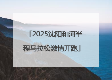 2025沈阳和河半程马拉松激情开跑