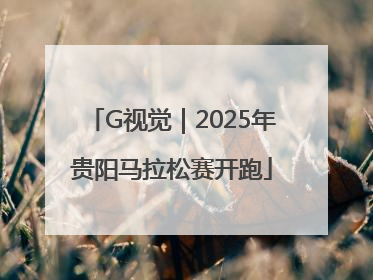 G视觉｜2025年贵阳马拉松赛开跑