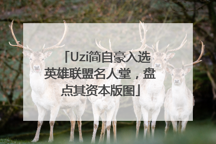 Uzi简自豪入选英雄联盟名人堂，盘点其资本版图